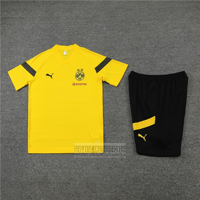Chandal del Borussia Dortmund Manga Corta 2022-2023 Amarillo - Pantalon Corto